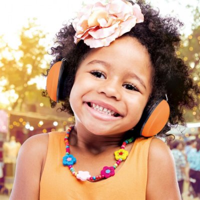 Alecto Baby ochranná sluchátka pro dítě - Orange - obrázek