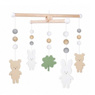 JaBaDaBaDo dřevěný kolotoč - Medvídek/zajíček