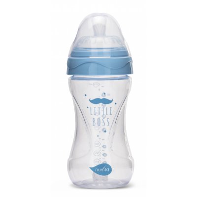 Nuvita lahvička 250 ml - Transparent White - obrázek