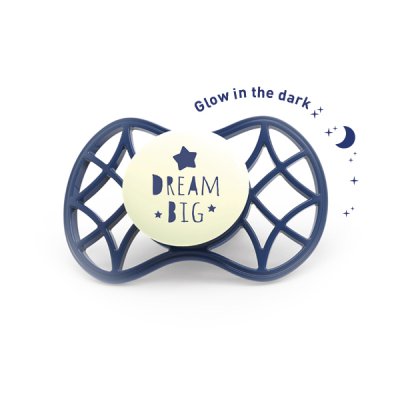 Nuvita fyziologický dudlík Cool svítící ve tmě 6m+ - Blue Moon