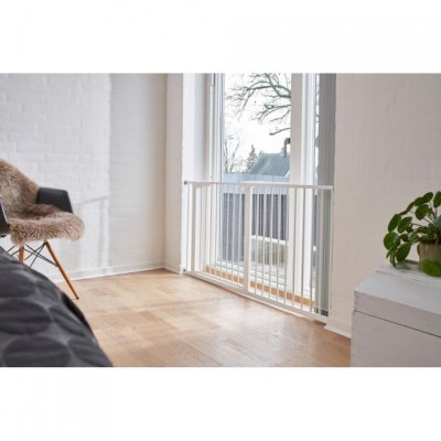 BabyDan zábrana Asta extra široká - Bílá, 151 cm - obrázek