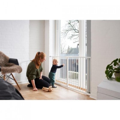 BabyDan zábrana Asta extra široká - Bílá, 151 cm - obrázek