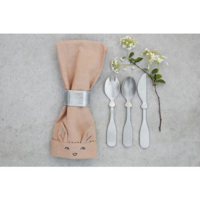 Elodie Details Bavlněné ubrousky 2 ks - Faded Rose/Powder Pink - obrázek