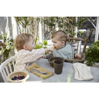 Elodie Details Bavlněné ubrousky 2 ks - Lily White/Warm Sand - obrázek