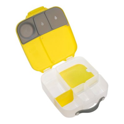 b.box svačinový box velký - Žlutý/šedý - obrázek