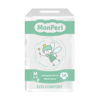 MonPeri jednorázové dětské plenky ECO comfort - M (5-9 kg), 56 ks