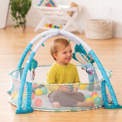 Infantino Hrací deka s hrazdou a ohrádkou 3v1 Jumbo - obrázek