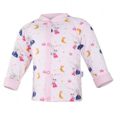 Little Angel kabátek podšitý Outlast® - Sv. růžová tančící zvířátka/růžová baby, vel. 62/68