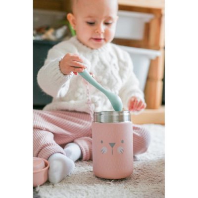 Suavinex Hygge termoska na příkrmy - Růžová - obrázek