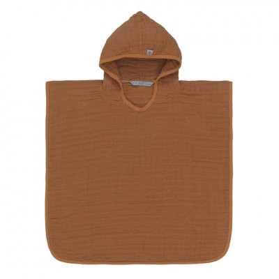 Lässig mušelínové pončo - Rust