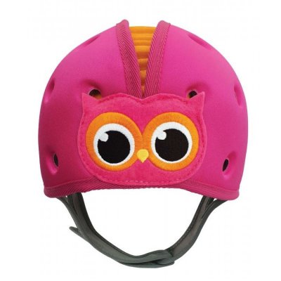 Safehead dětská ochranná helmička Sovička - Růžová