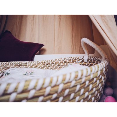 Ahojbaby přebalovací košík pro miminko Smart Basket + podložka - Natural - obrázek