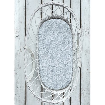 Sleepee prostěradlo do kočárku, košíku a kolébky We Care 2 ks - Šedá/růžová - obrázek