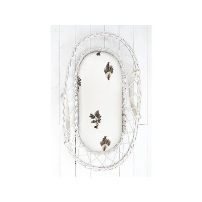 Sleepee prostěradlo do kočárku, košíku a kolébky We Care 2 ks - Jungle plant/černé tečky - obrázek