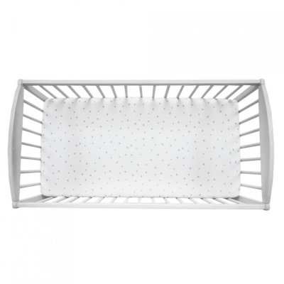 Sleepee prostěradlo We Care 120 x 60 cm - Šedé tečky