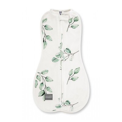 Sleepee zavinovačka s čepičkou First Step Swaddle - Eukalyptus