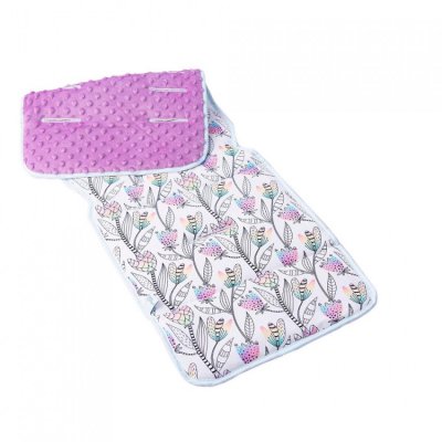 Ceba Baby oboustranná podložka do kočárku - Flower Power