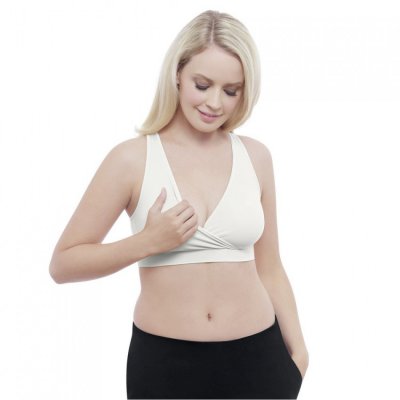 Medela noční kojicí podprsenka - L bílá - obrázek