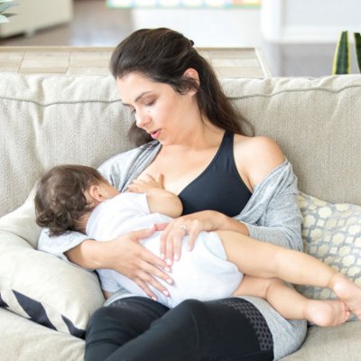 Medela noční kojicí podprsenka - L černá - obrázek