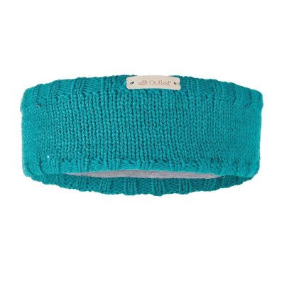 Little Angel čelenka pletená hladká Outlast® - Zelená, vel. 5 (49-53 cm)
