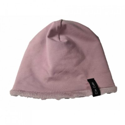 Cik Cak čepice Beanie dvojitá - Růžová/růžová 2-6m (38-43cm)