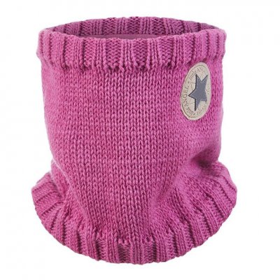 Little Angel nákrčník pletený hladký LA Outlast® - Šeřík/logo, vel. 3