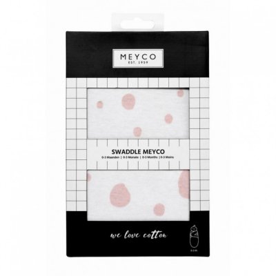 Meyco zavinovačka 0 - 3 měsíce - Dots pink - obrázek