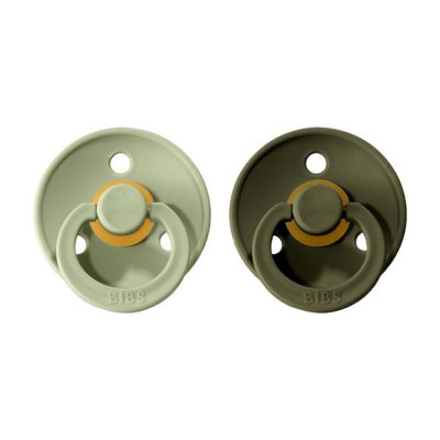 BIBS Colour dudlíky z přírodního kaučuku vel. 3 - Sage/Hunter Green