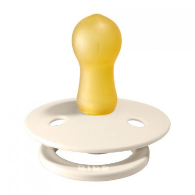 BIBS Colour dudlíky z přírodního kaučuku noční vel. 2 - Blush/Vanilla - obrázek