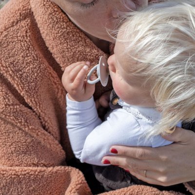 BIBS De Lux dudlíky z přírodního kaučuku vel. 1 - Ivory/Baby Pink - obrázek