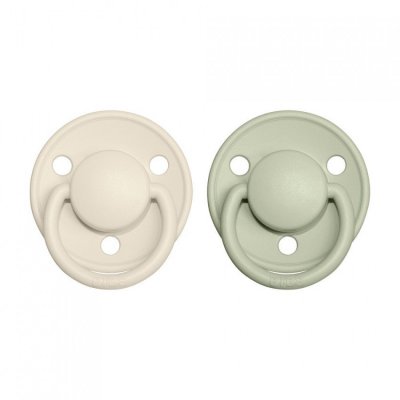 BIBS De Lux dudlíky z přírodního kaučuku vel. 1 - Ivory/Sage