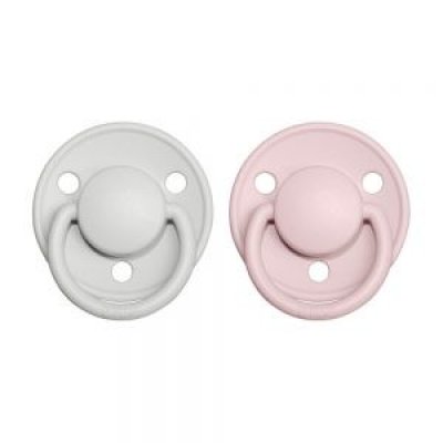 BIBS De Lux dudlíky z přírodního kaučuku vel. 2 - Haze/Blossom