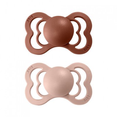 BIBS Supreme dudlíky z přírodního kaučuku vel. 1 - Woodchuck/Blush