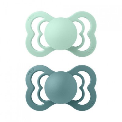 BIBS Supreme dudlíky z přírodního kaučuku vel. 1 - Nordic Mint/Island Sea