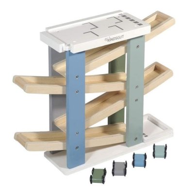 Kindsgut dřevěná závodní dráha s parkovištěm