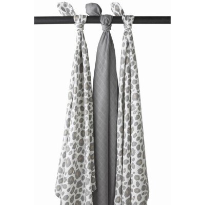 Meyco pleny 120 x 120 cm 3 ks - Panther neutral/uni grey/panther neutral