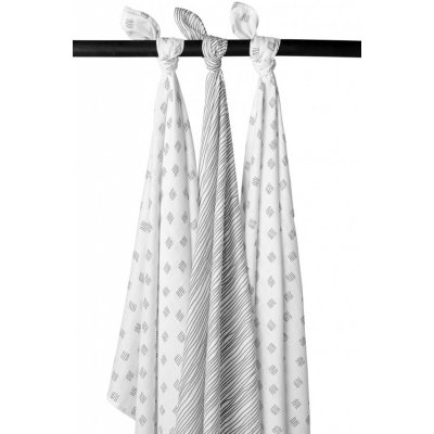 Meyco pleny 120 x 120 cm 3 ks - Block stripe grey