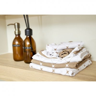 Meyco pleny 70 x 70 cm 3 ks - Louis taupe - obrázek