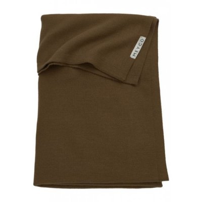 Meyco deka do kočárku/kolébky Knit basic - Chocolate