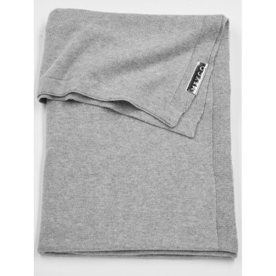 Meyco deka do kočárku/kolébky Knit basic - Grey melange