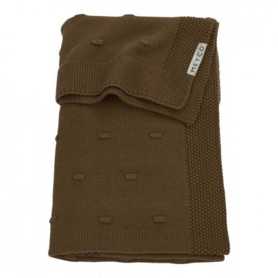 Meyco deka do kočárku/kolébky Knots - Chocolate