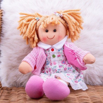 Bigjigs Toys látková panenka Poppy 28 cm - obrázek
