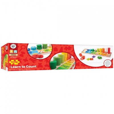 Bigjigs Toys deska nasazování s čísly - obrázek
