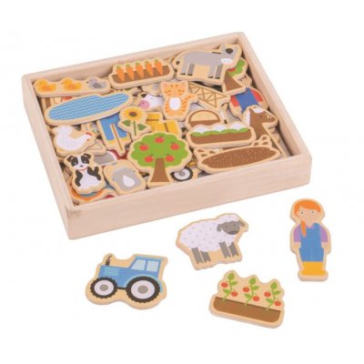 Bigjigs Toys magnetky  - Farma - obrázek