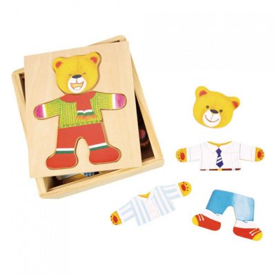 Bigjigs Toys oblékací puzzle - Pan medvěd