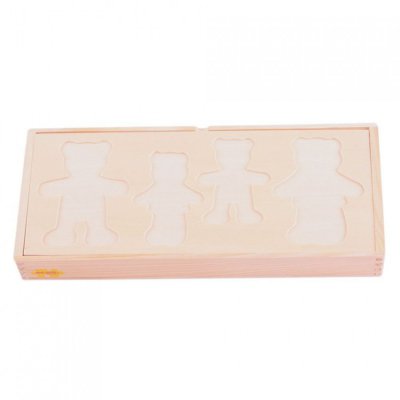 Bigjigs Toys oblékací puzzle - Medvědí rodinka - obrázek