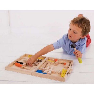 Bigjigs Toys dřevěný kufřík s nářadím - obrázek