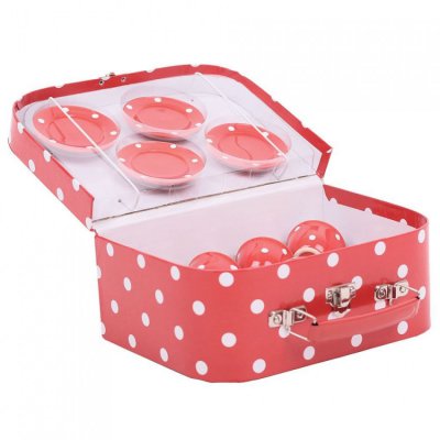Bigjigs Toys čajový set - Červené puntíky - obrázek