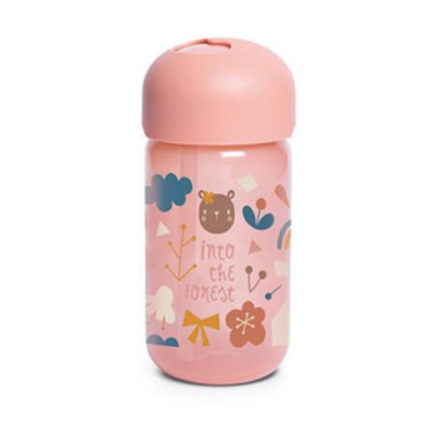 Suavinex Forest láhev s brčkem 340 ml - Růžová