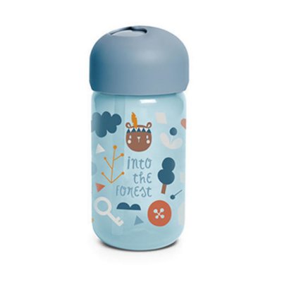 Suavinex Forest láhev s brčkem 340 ml - Modrá